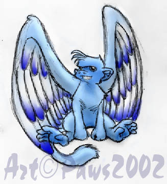 Larom, the Flying Blue Monkey