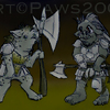 Chibi Gnoll and Orc!!