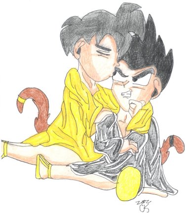 Goku and Vegeta *YAOI*