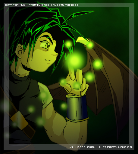 >_> Pretty glowy green thingies..