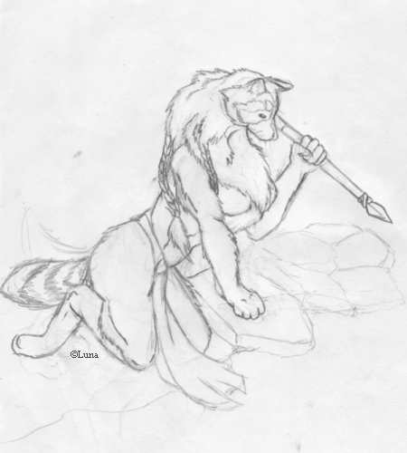 Raccoon Spear (Sketch)