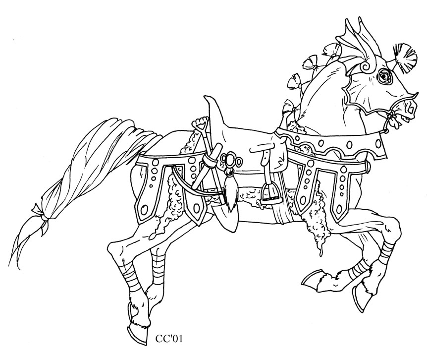 Cymry Carousel horse