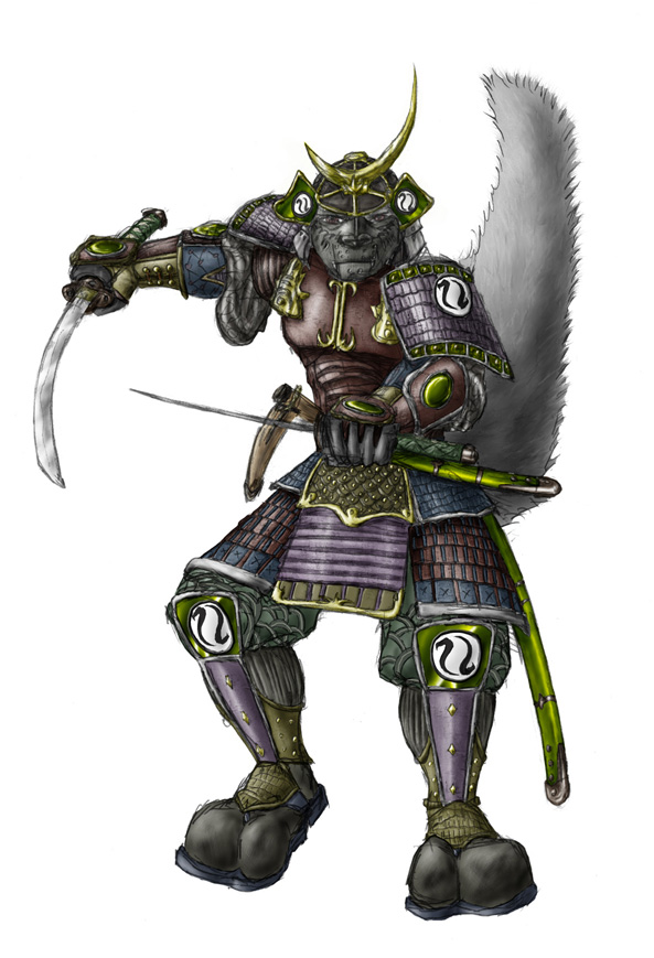 K'shenurien in Samurai Armor