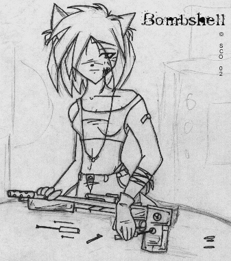 Bombshell ~ Rough Drawing