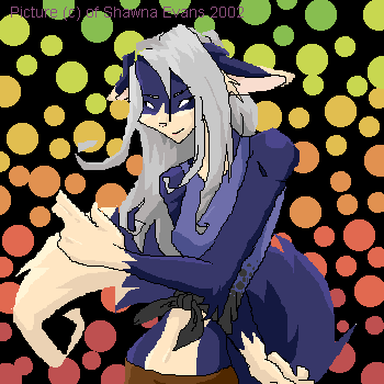 Oekaki:Blue Fox Girl