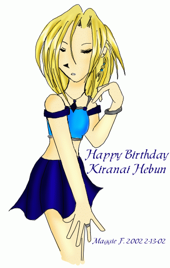 Happy Birthday Kiranai Hebun!