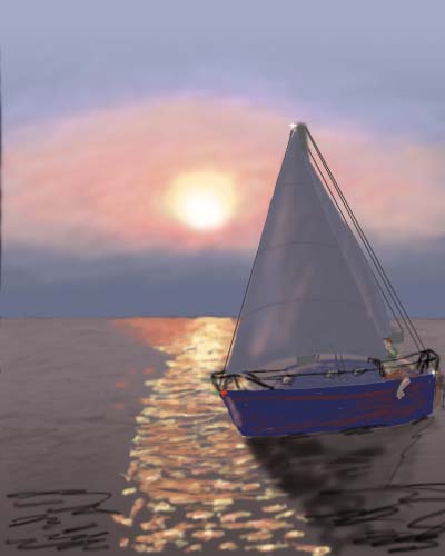 Sailing at Sundown