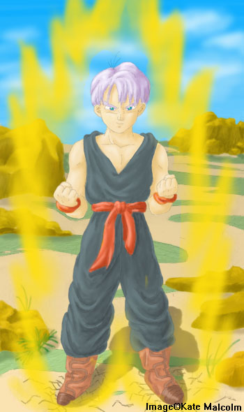 Trunks Powering Up