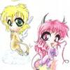 Chibi Sasu....and some angel I made, I done forgot her name though, cause I made them when I first started anime