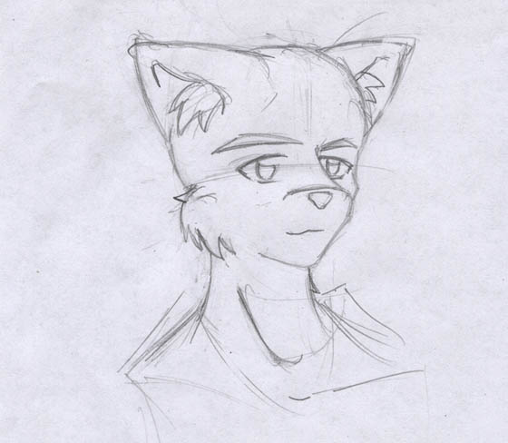 CronoCat Head Sketch