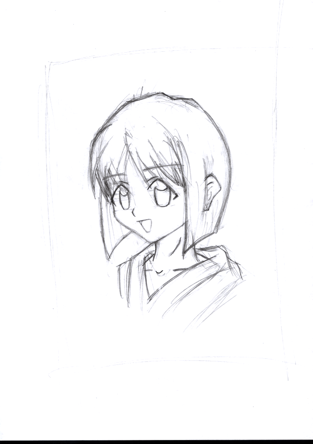 Sketch of Shinobu Maehara