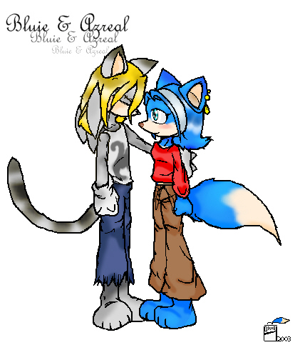 Azzy and Bluie. #n_n#