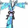 My new character, Meilin, in a Kimono.....