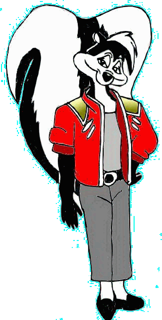 Pepe Le Pew as Michael Jackson