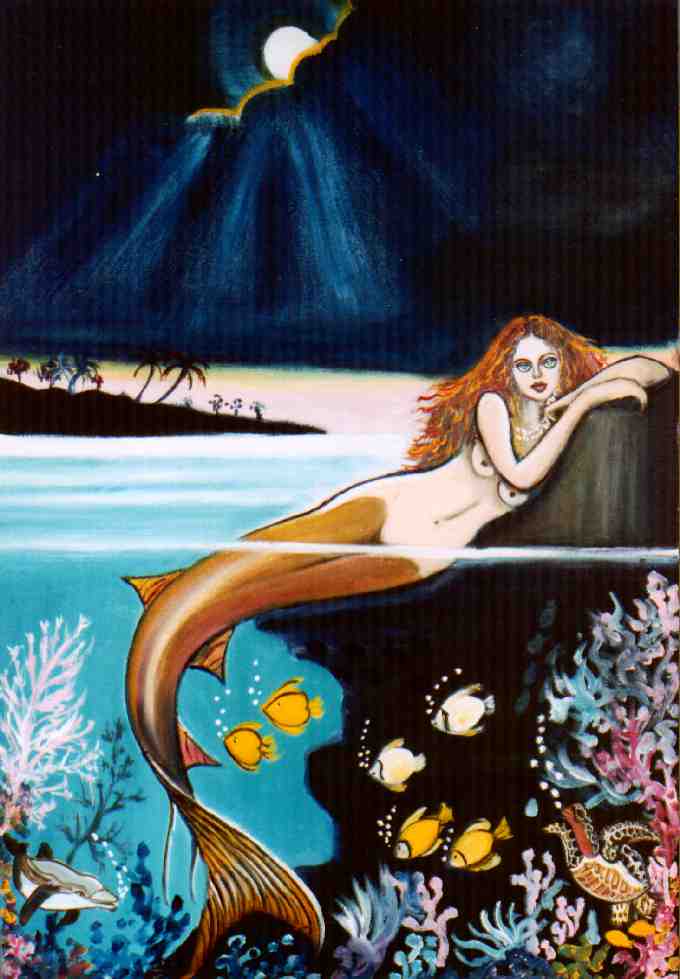 Mermaid with pearls