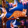 Bengal  cat and dancing faeries