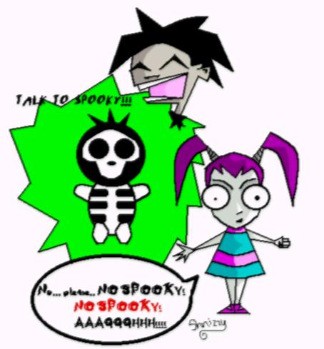 NO SPOOKY!!! (tenna, devi, and spooky)