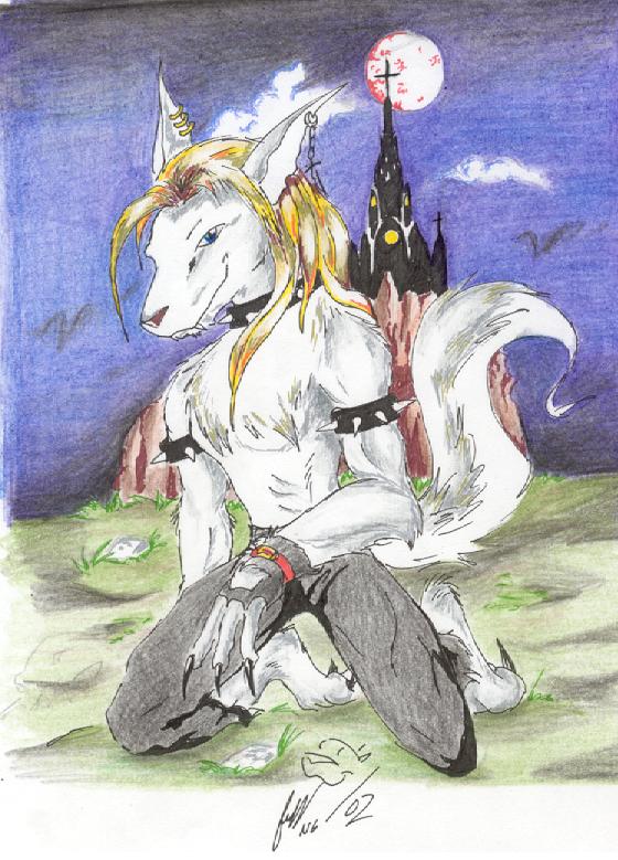 Almira's silverwolf by nightgallon