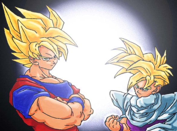 Goku and Gohan