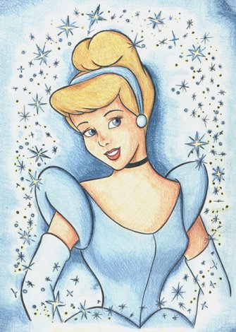 A Cinderella Colouring Page