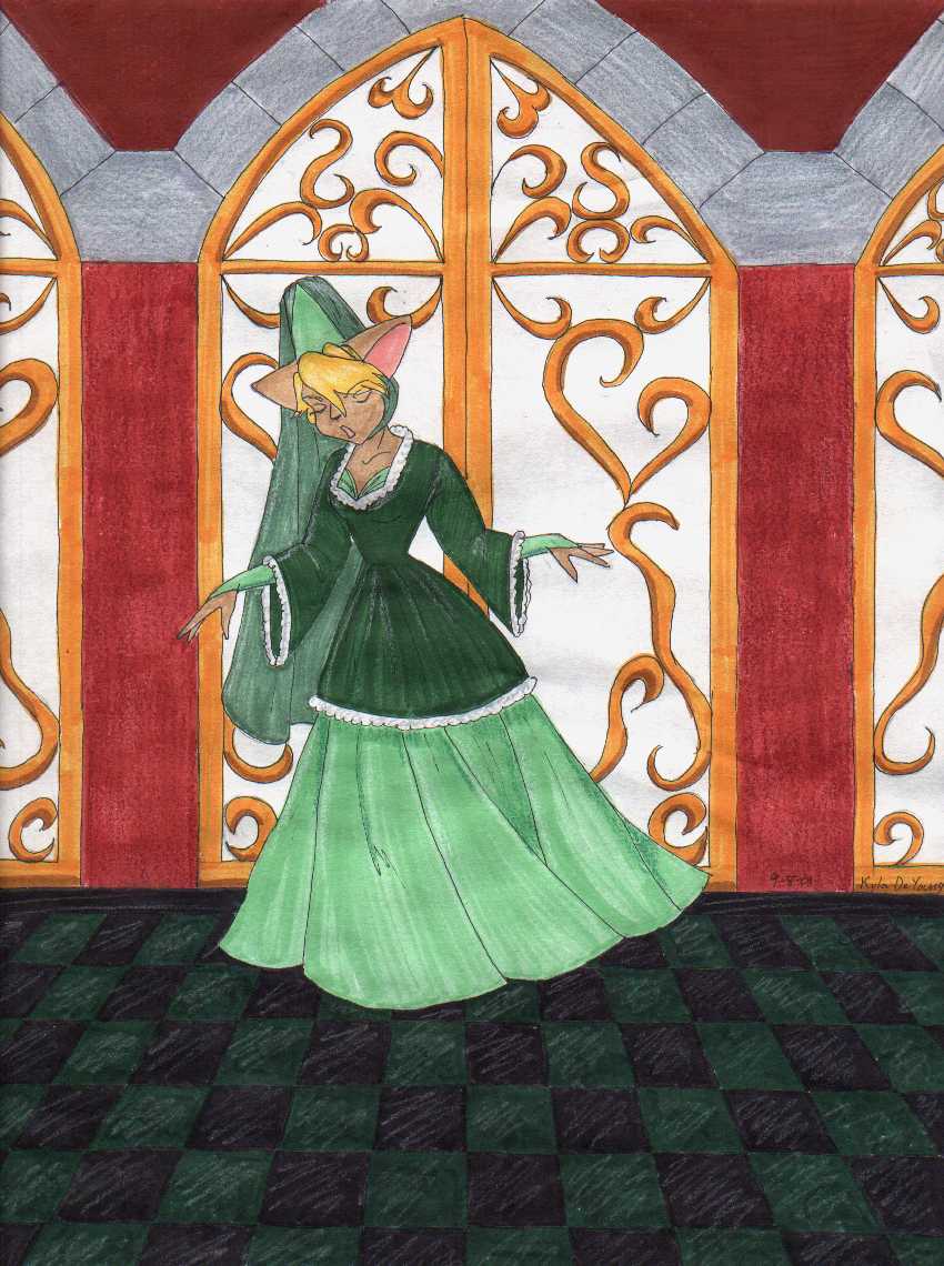 Fara in a Medieval Dress