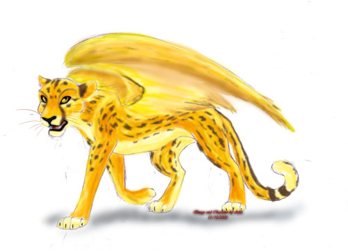 Winged cheetah