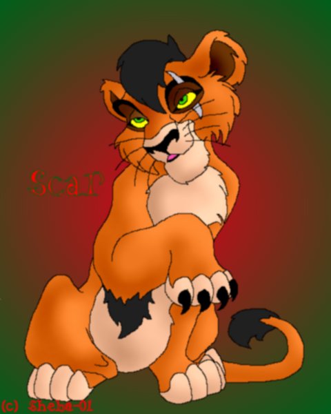 Scar as a cub