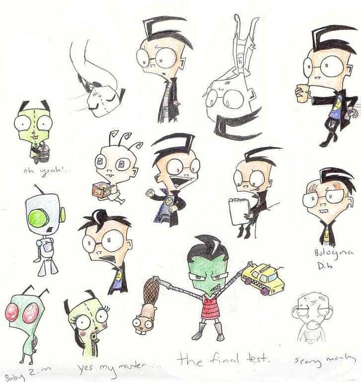 Zim doodles