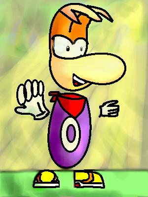 Another day, another oekaki... it's Rayman! O_O