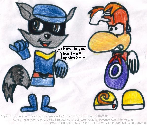 Sly Cooper and Rayman - Two limbless wonders in one :P