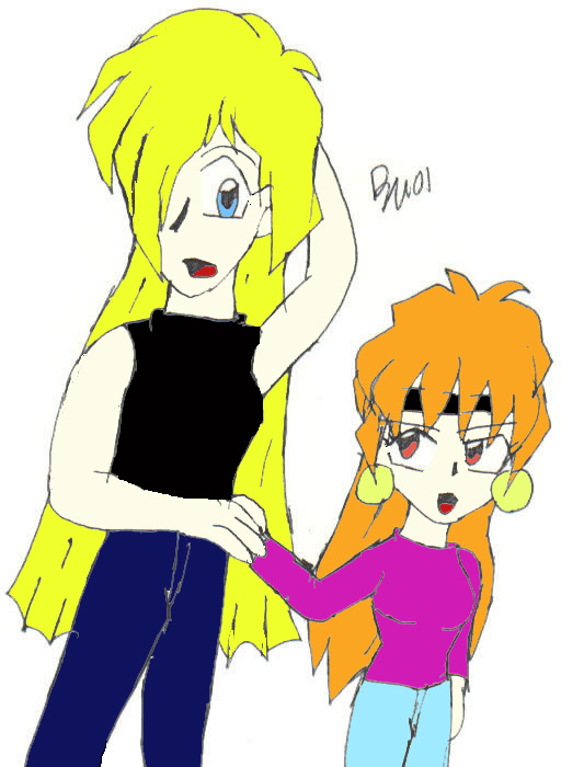 Lina and Gourry from Slayers