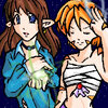 Megami and Sakuru , showe'n off !