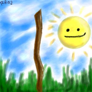 Mr. Stick and Happy Sun!