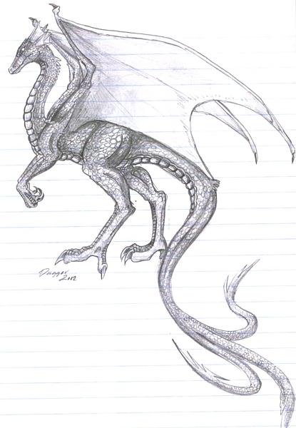 A dragon sketch