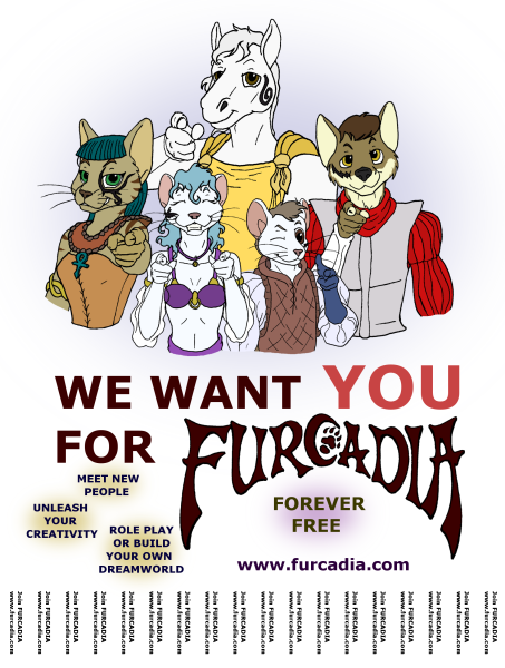 We want YOU for Furcadia.