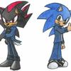 Sonic and Shadow as Yugi and Yami