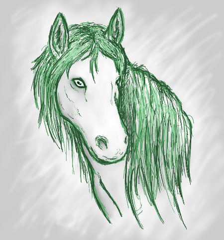 I haven't drawn a horse in forever! Yay!