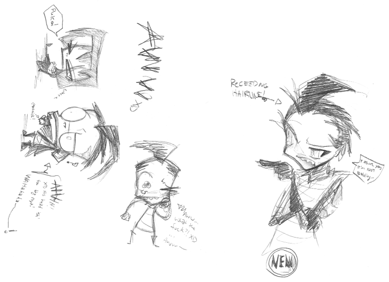 More evil Zim sketchy-podders