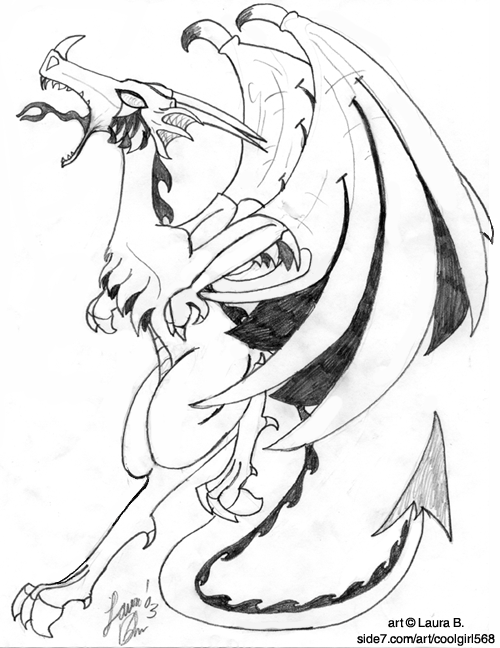 B/W Dragon