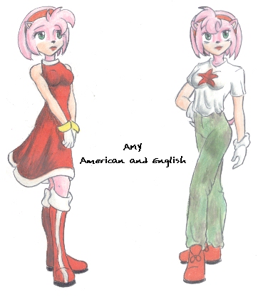 American and British Amy Rose.