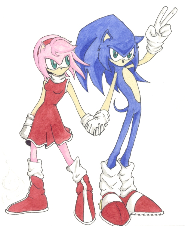 Amy and Sonic (march 7th 02)