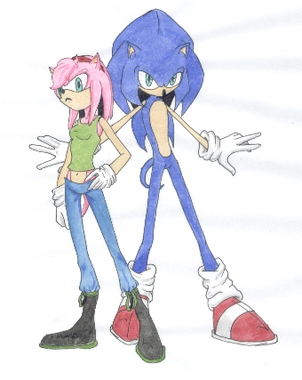 Amy and Sonic ^^