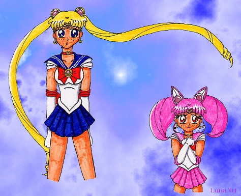 Sailor Moon & Sailor Chibimoon