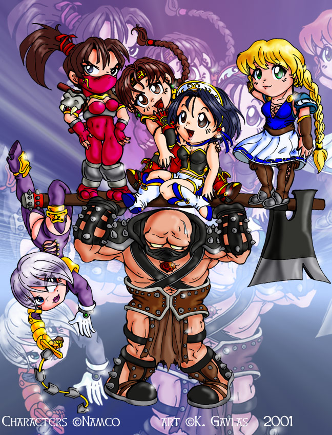 The SoulCalibur girls! (And Astaroth)