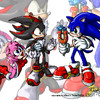 Amy, Shadow, and Sonic