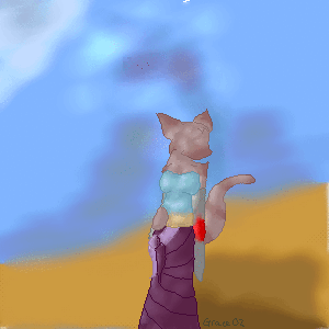 Desert Cat: no eyes