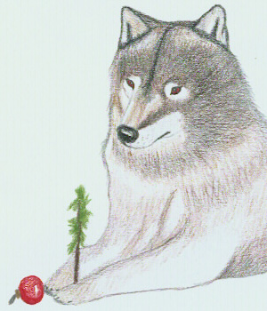 Christmas Wolf