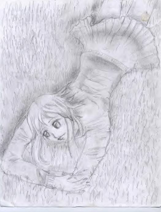Girl, Lying in Grass