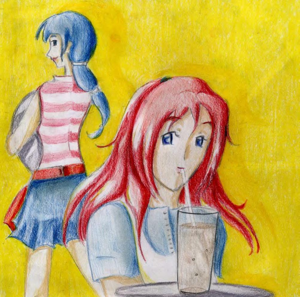 Umi and Genki, Waitressing