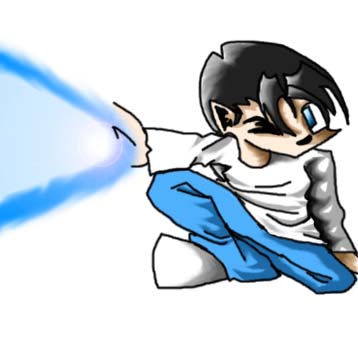 Damon doing some DBZ style stuff